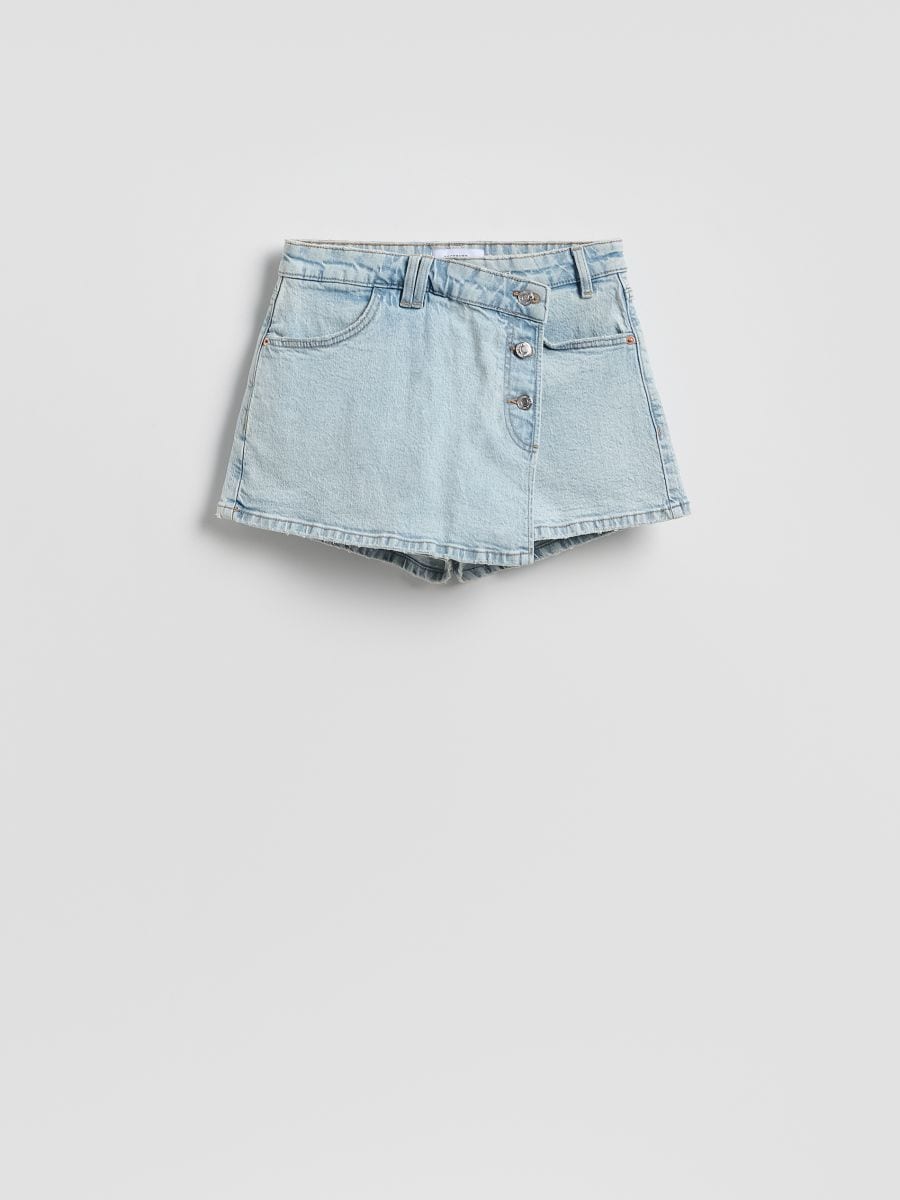 Denim-Skort - blau - RESERVED