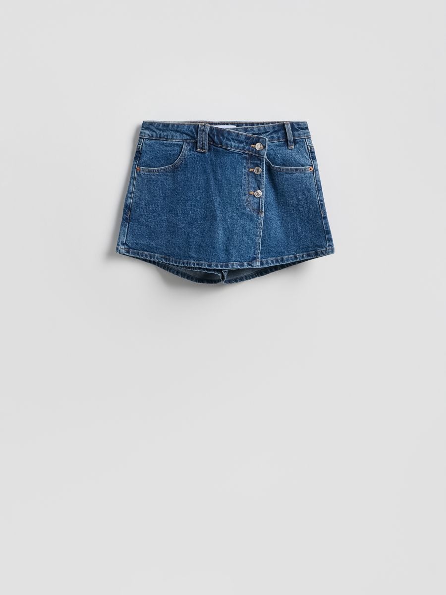 Denim skort - blue jeans - RESERVED
