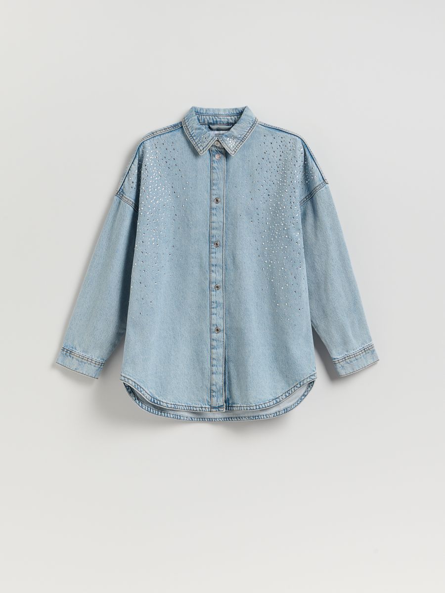 LADIES` SHIRT - blue - RESERVED