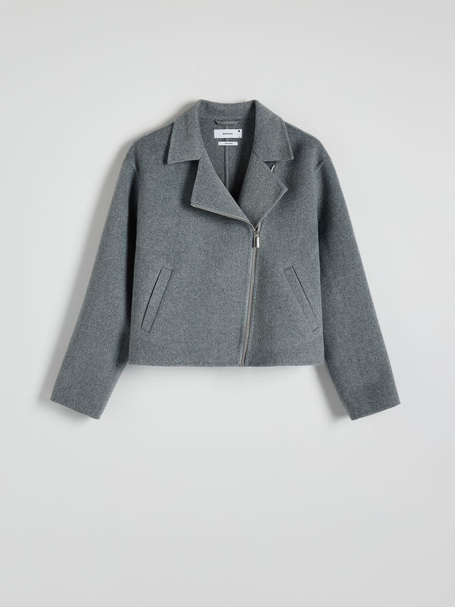 Wool rich jacket - light grey - RESERVED - 5