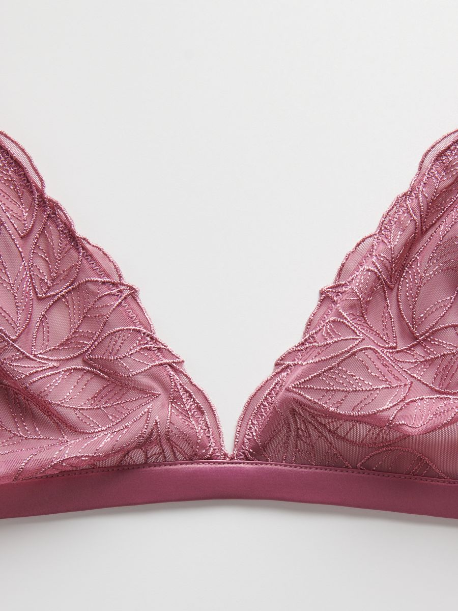 Soft mesh bra - mauve - RESERVED - 4