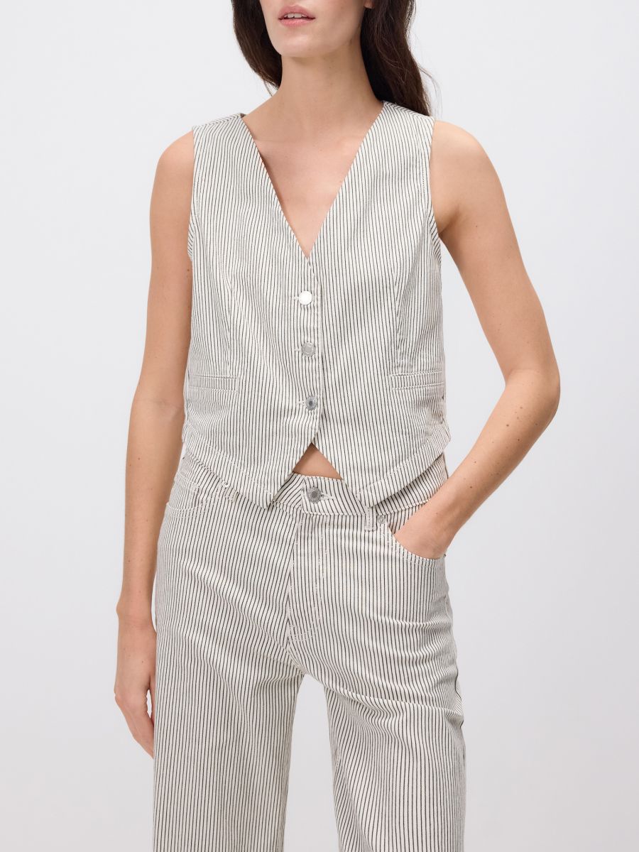 LADIES` VEST - bela - RESERVED