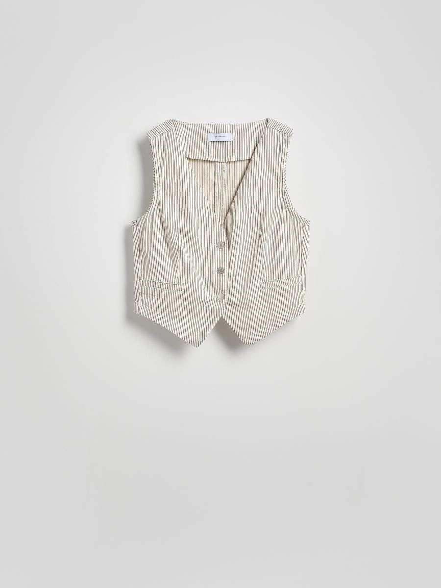 LADIES` VEST - white - RESERVED