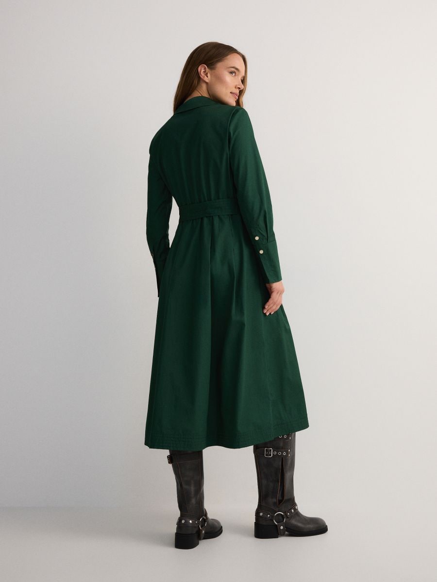 Abito midi - verde - RESERVED - 4