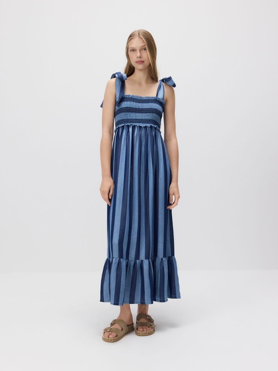 Lyocellkleid - blau - RESERVED