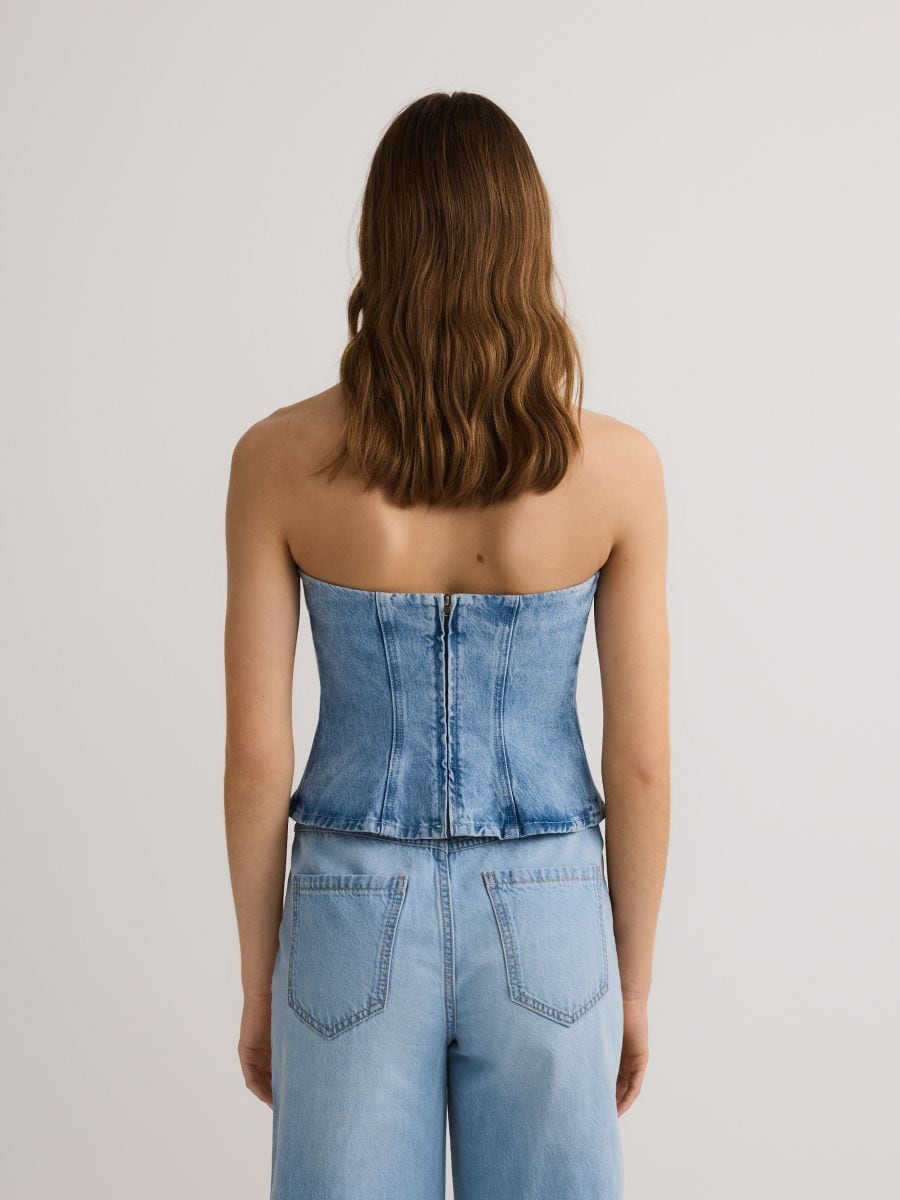 LADIES` TOP - blue - RESERVED - 5