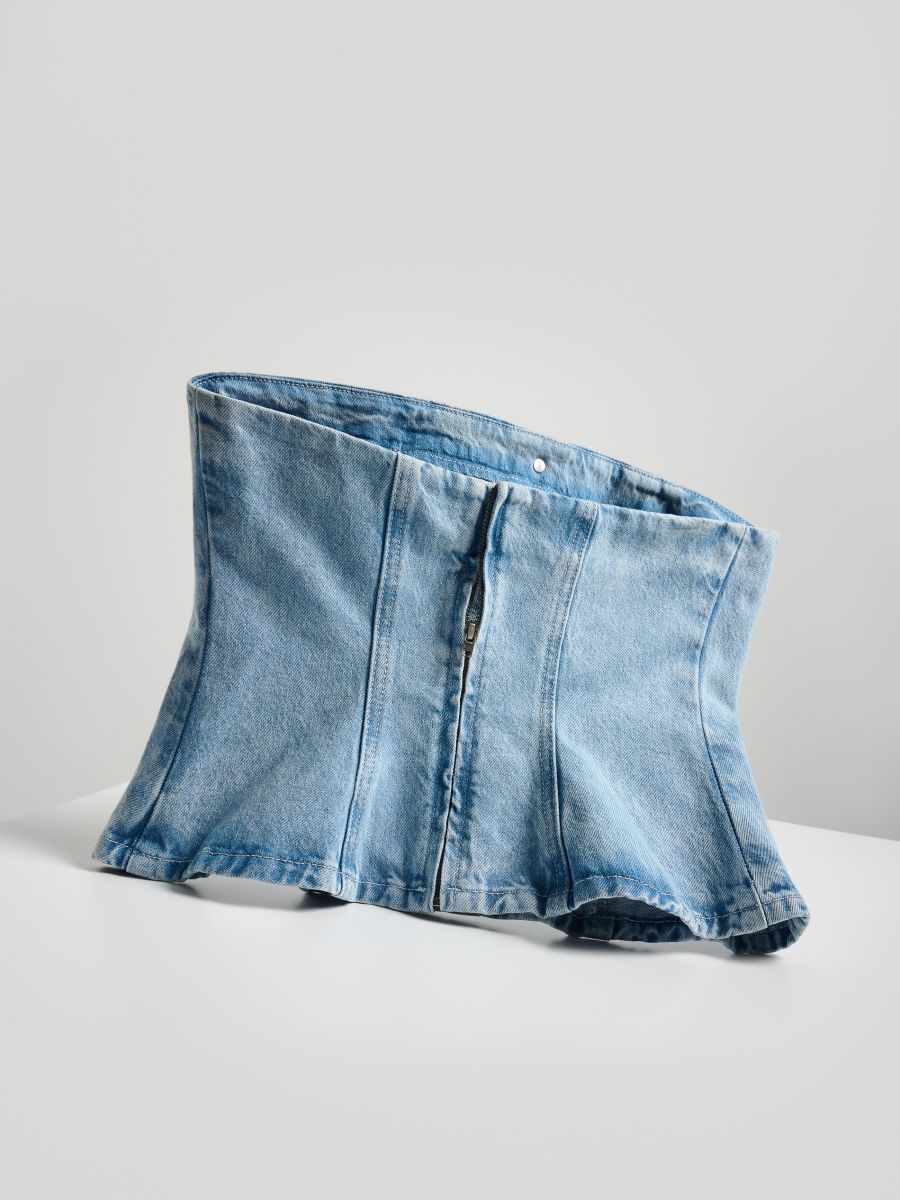 LADIES` TOP - blue - RESERVED - 7