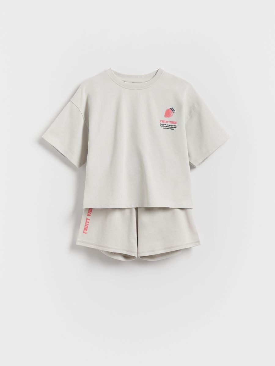 Cotton set with print - light grey - RESERVED - 6