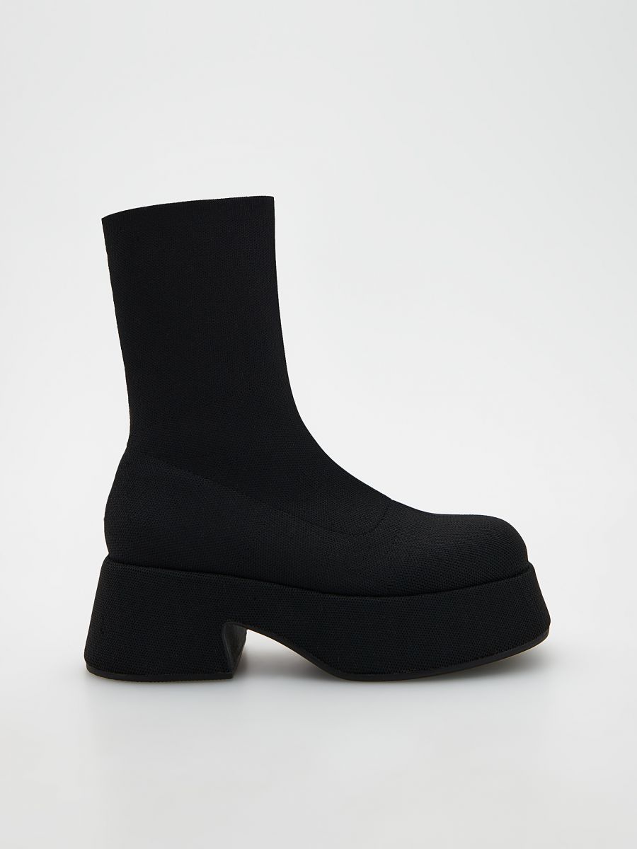 Platform ankle boots - black - RESERVED - 2