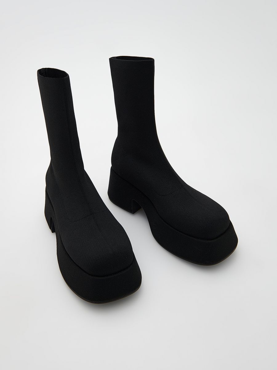 Platform ankle boots - black - RESERVED - 3
