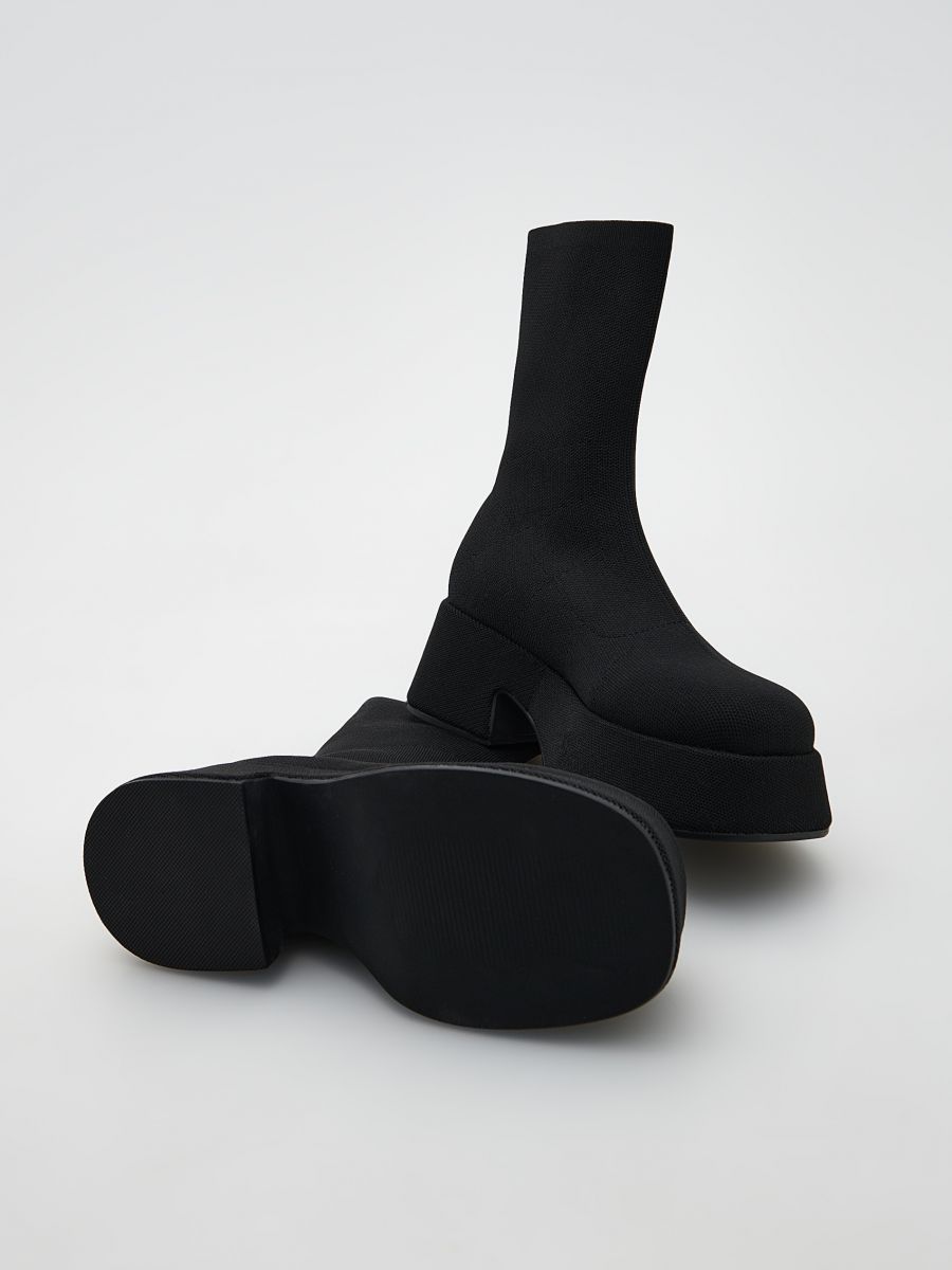 Platform ankle boots - black - RESERVED - 6