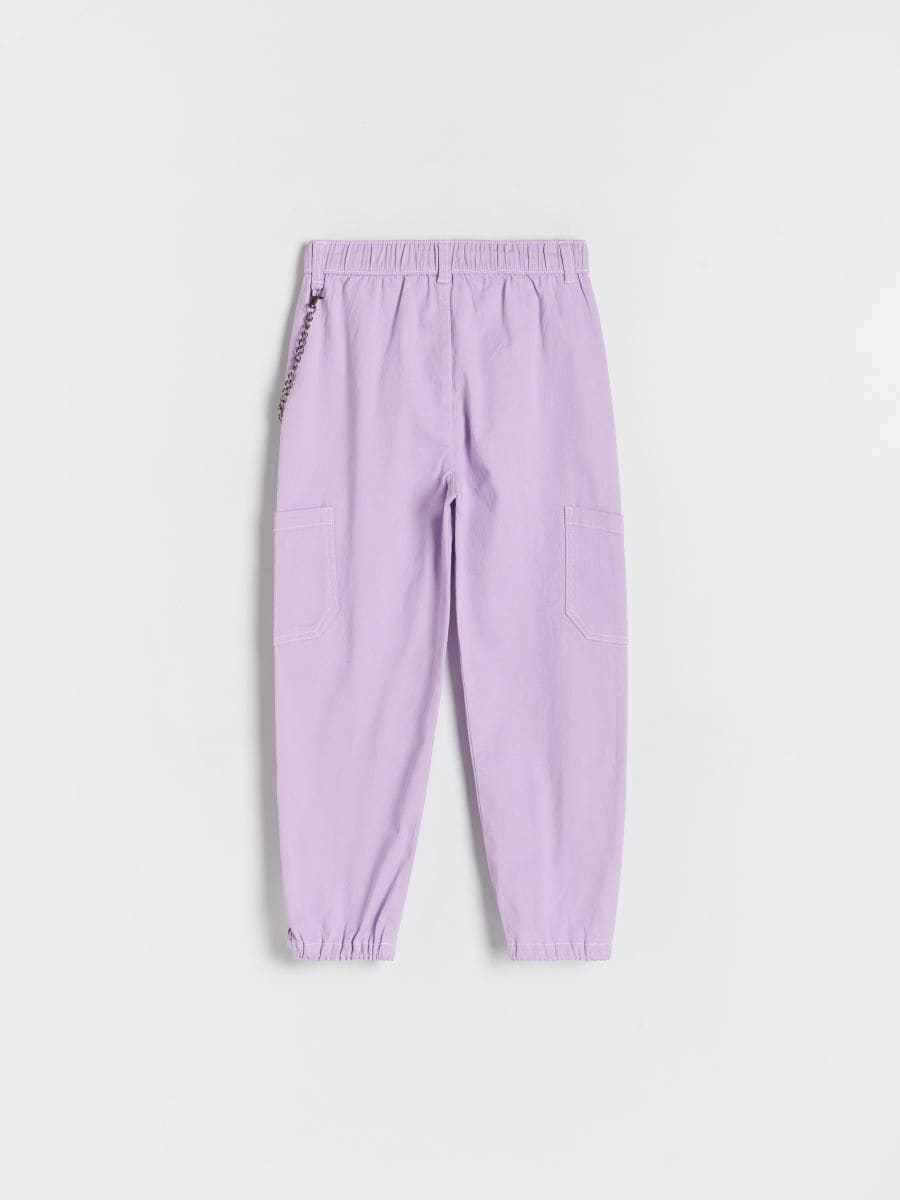 Trousers with chain detail - lavender - RESERVED - 4