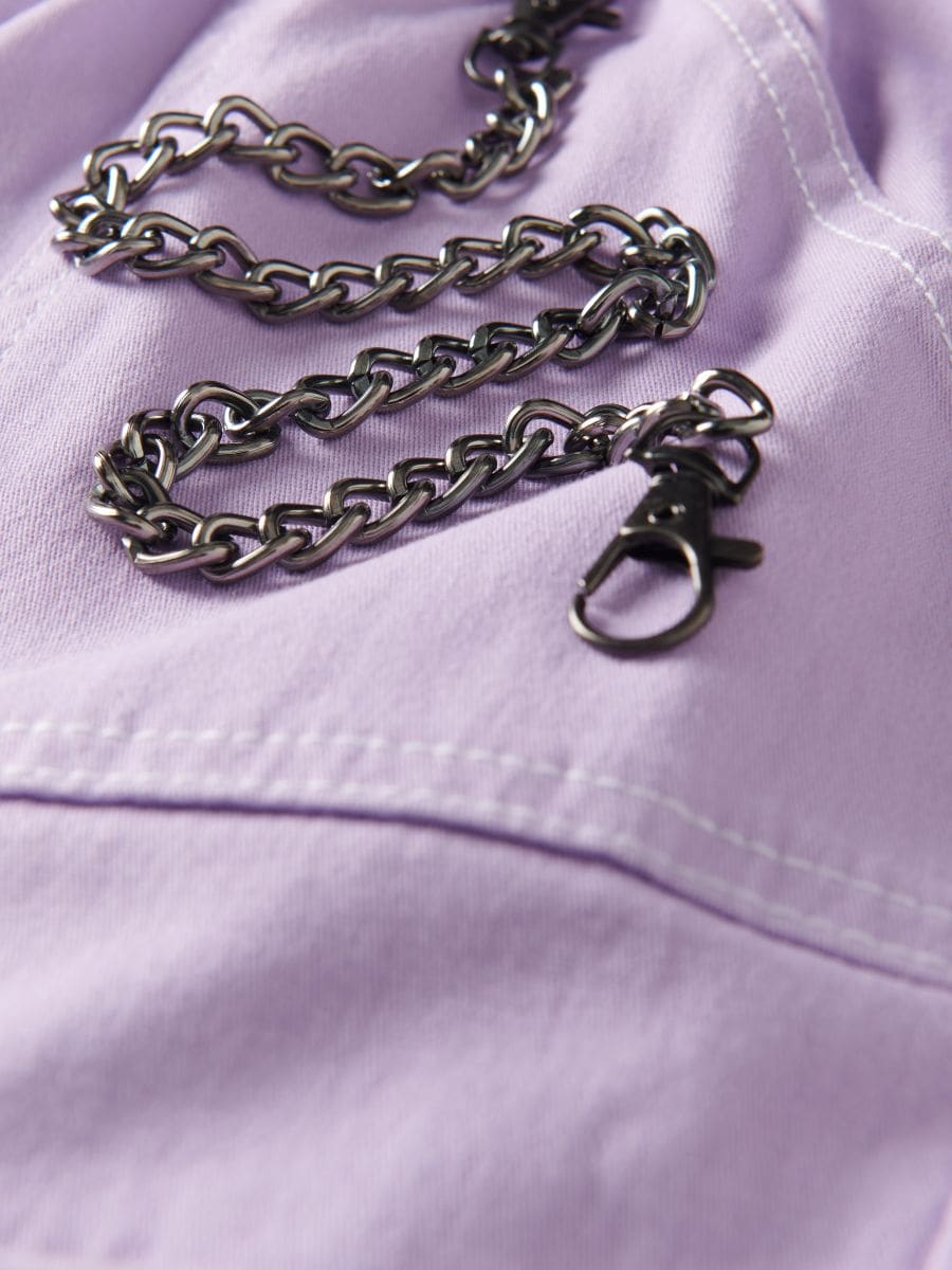 Trousers with chain detail - lavender - RESERVED - 5