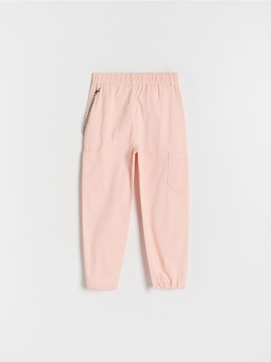 Trousers with chain detail - coral - RESERVED - 4