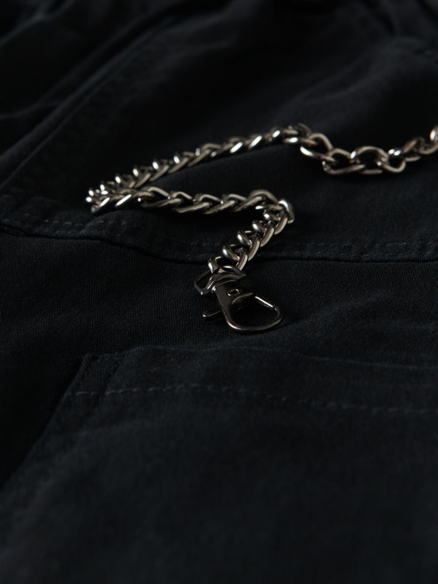 Trousers with chain detail - black - RESERVED - 7