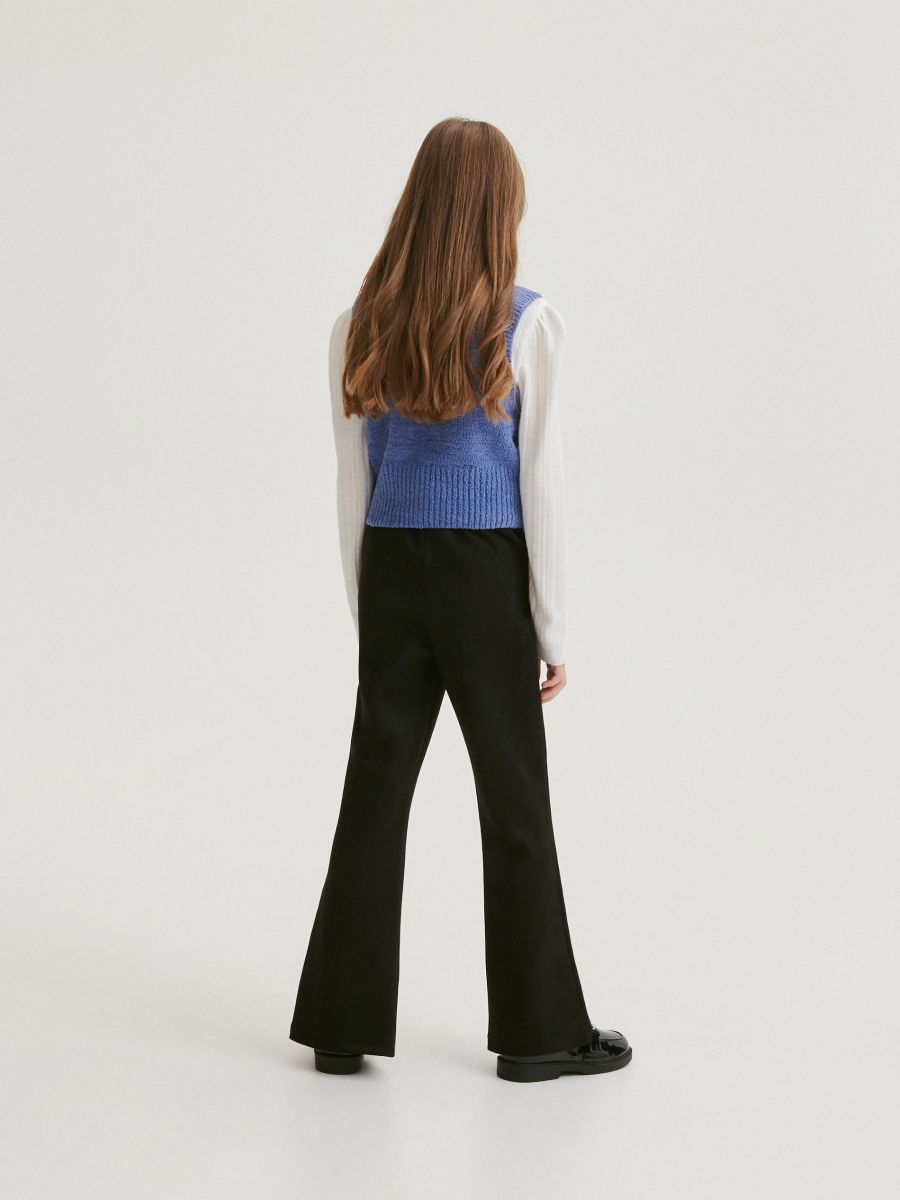 Trousers with split hems - black - RESERVED - 5