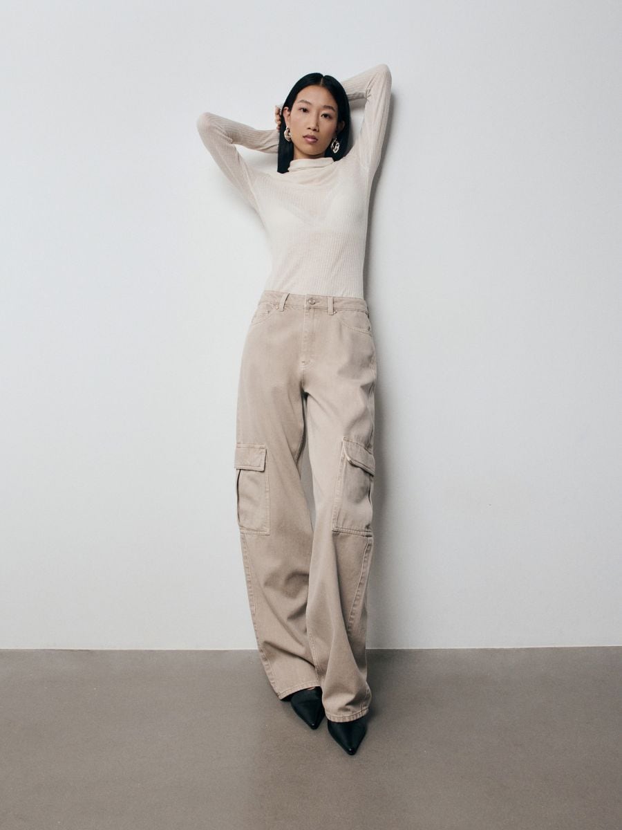 ◎AVANDRESS◎★人気★Ribbon Wide Cargo Pants(4 COLOR) MUSINSA | AVANDRESS Ribbon Wide Cargo Pants BLUE