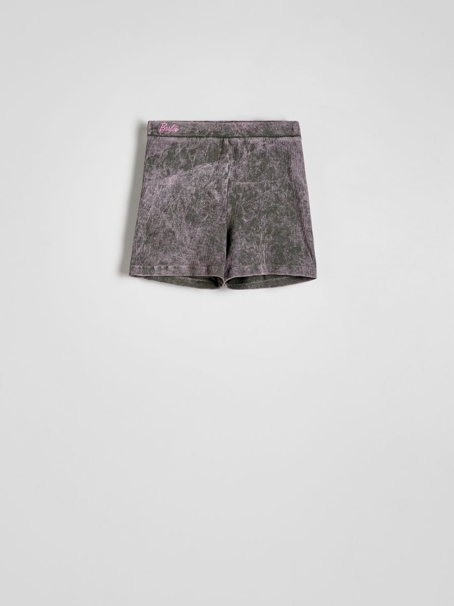 Short en coton majoritaire avec broderie Barbie™ - Multicolore - RESERVED - 4