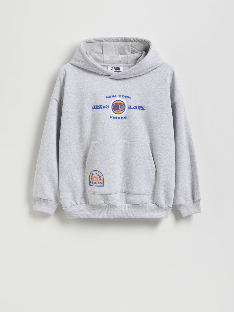 Cotton NBA sweatshirt - light grey - RESERVED