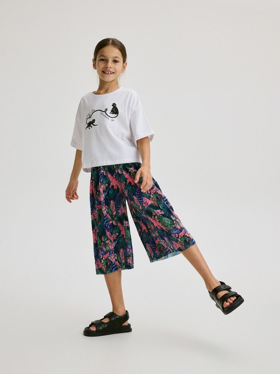 Patterned culottes - multicolor - RESERVED - 4