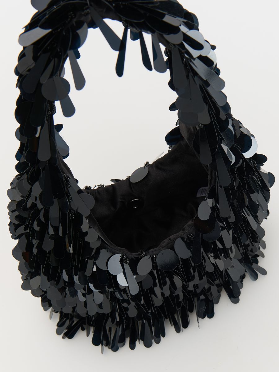 Sequin mini bag - black - RESERVED - 6
