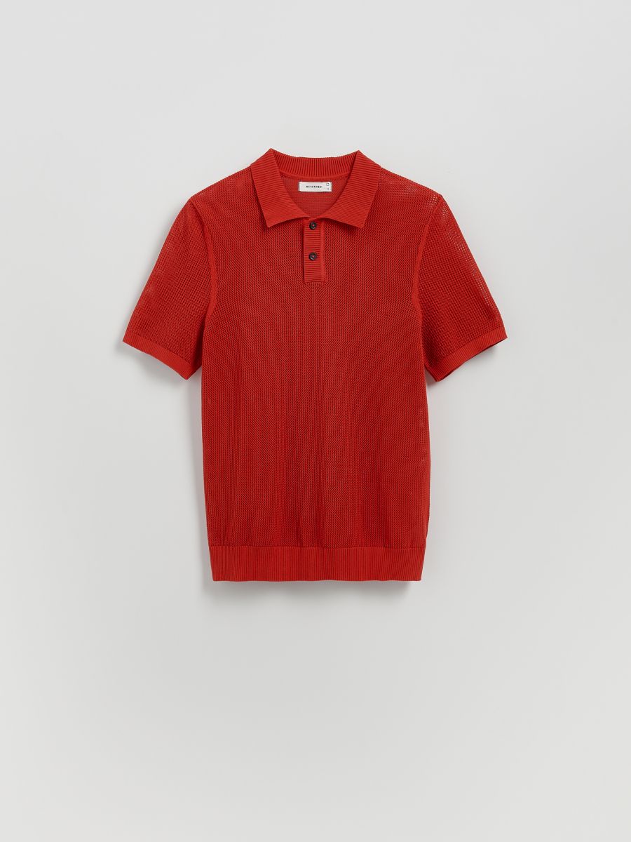 MEN`S SWEATER - red - RESERVED