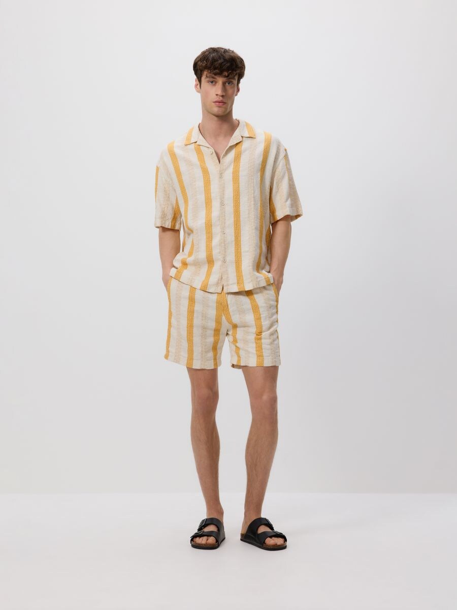 Cotton jogger shorts - amber - RESERVED - 3