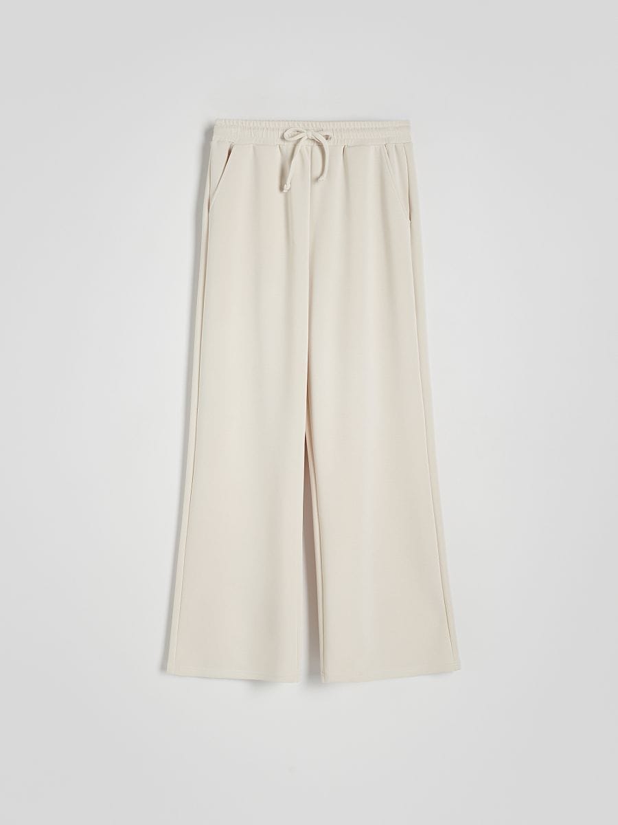 Sweatpants i modalblanding - beige - RESERVED - 5