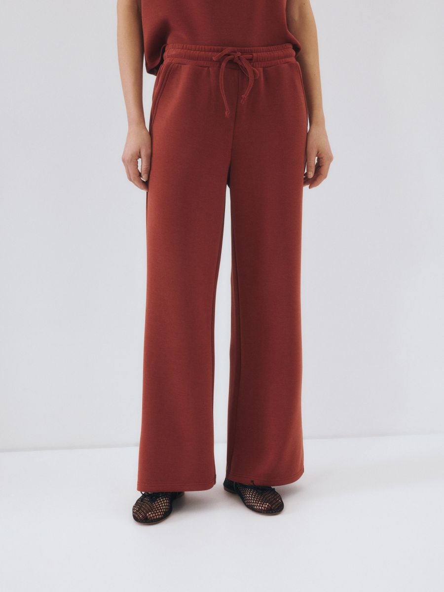 Sweatpants i modalblanding - kobber - RESERVED - 4