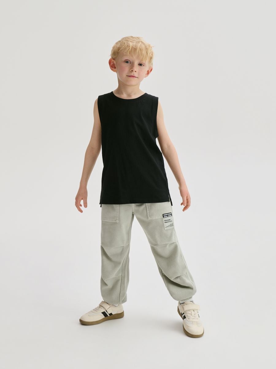 Ärmelloses Shirt 2er-Pack - schwarz - RESERVED - 8