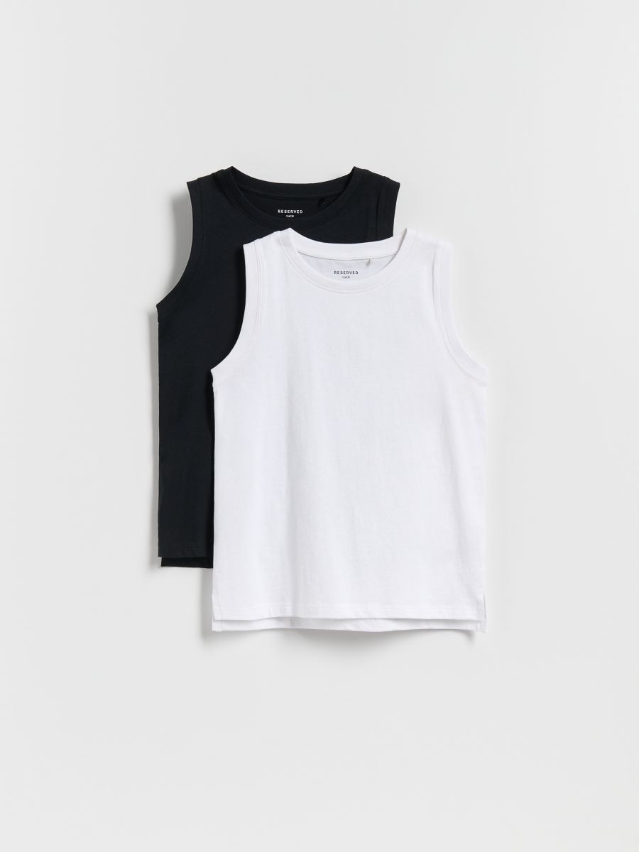 Ärmelloses Shirt 2er-Pack - schwarz - RESERVED - 2