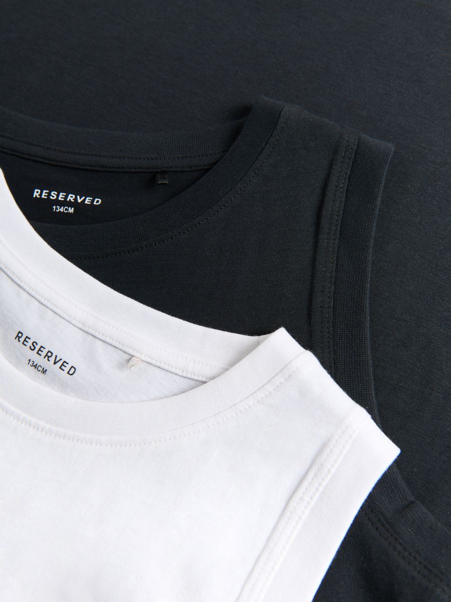 Ärmelloses Shirt 2er-Pack - schwarz - RESERVED - 5