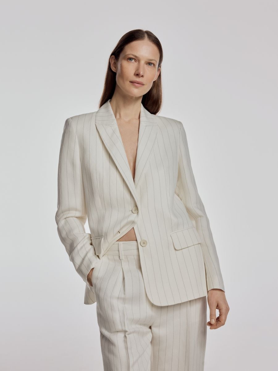 LADIES` TROUSERS - krémová - RESERVED - 3