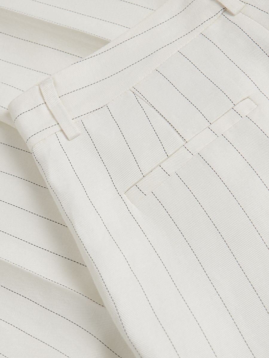 LADIES` TROUSERS - crème - RESERVED - 6