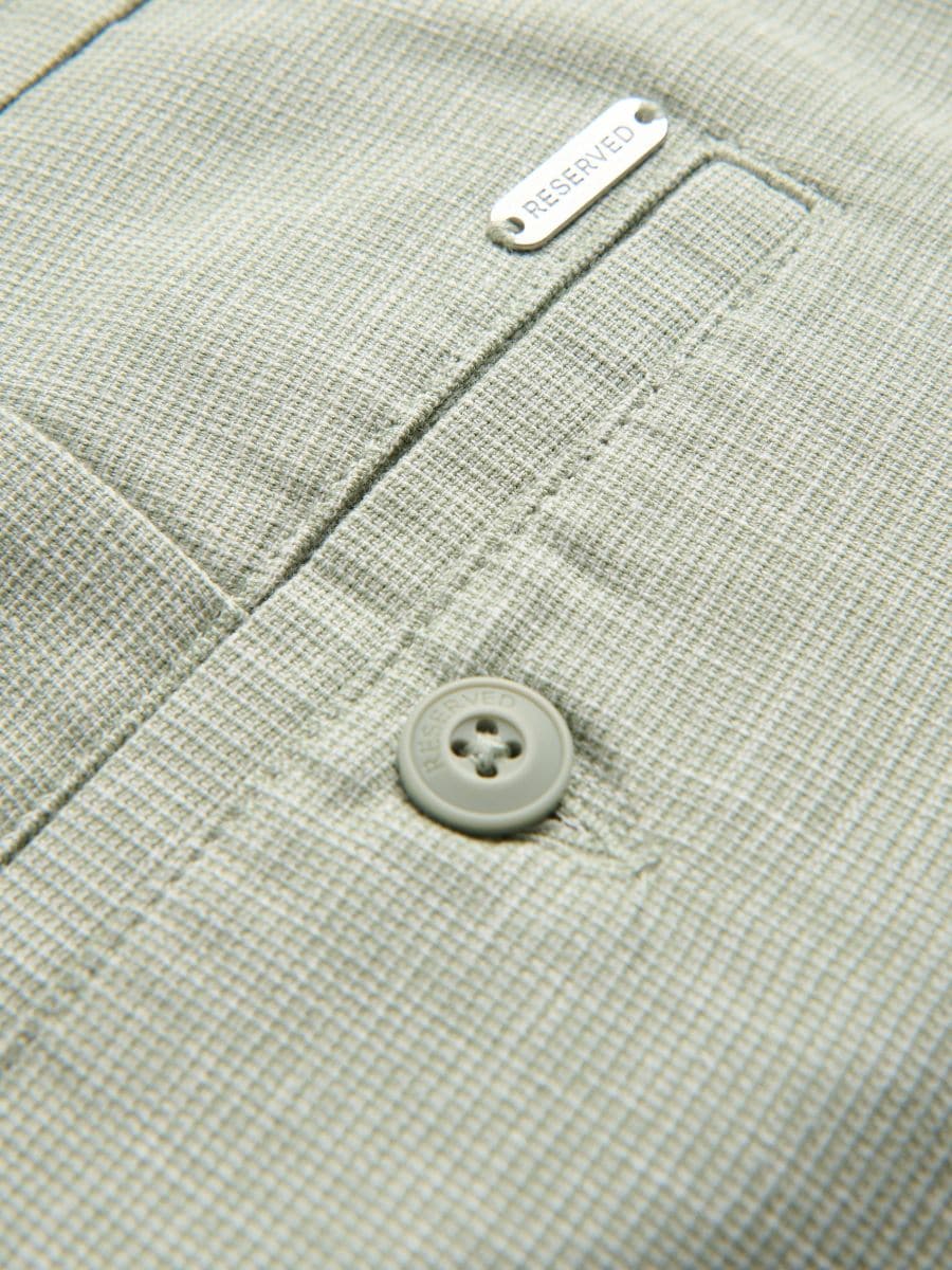 Shorts with linen blend - pale green - RESERVED - 7