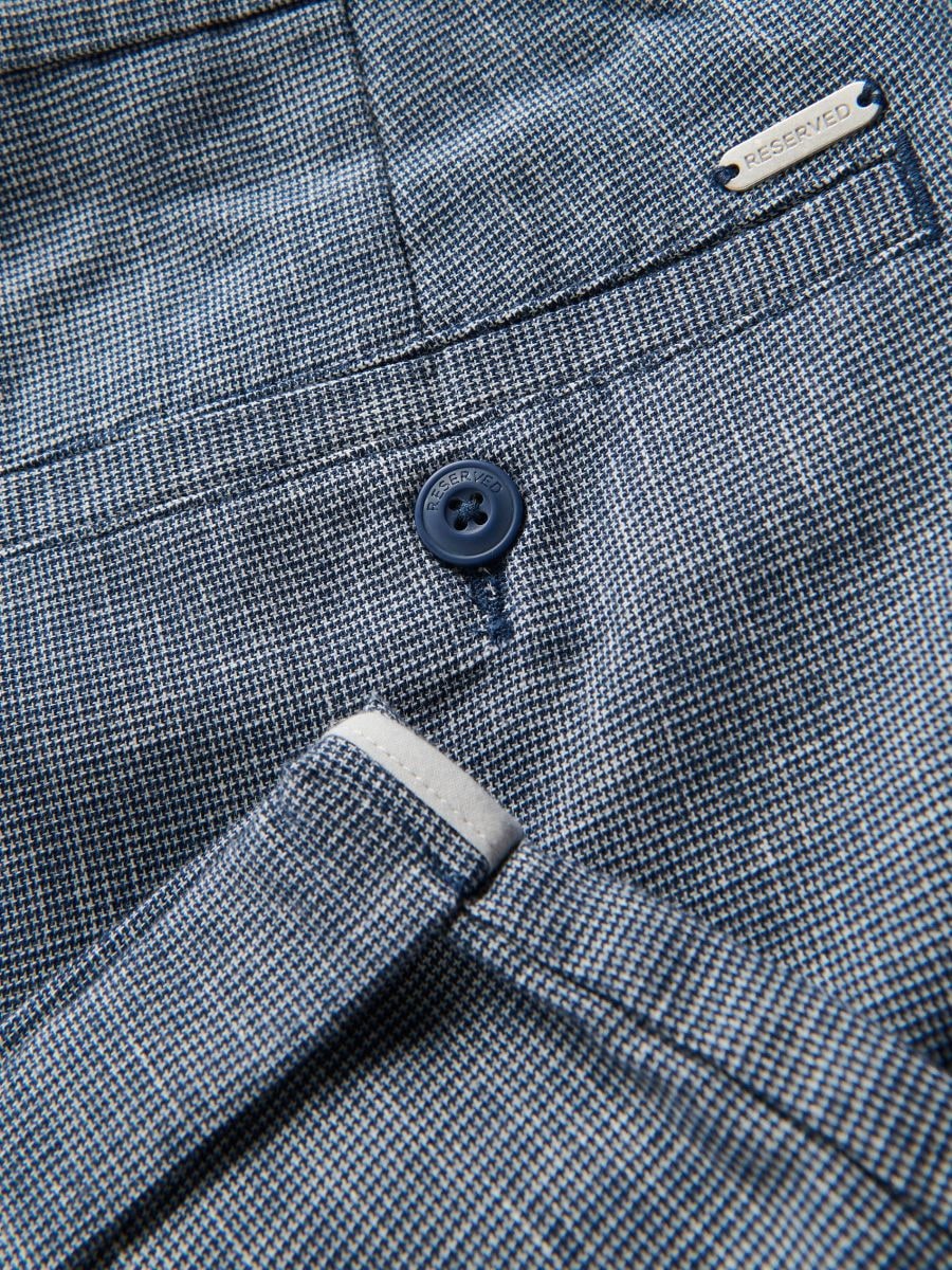 Shorts with linen blend - navy - RESERVED - 6