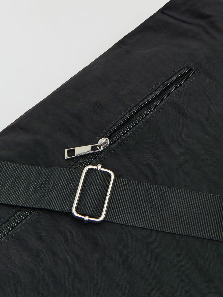Plain backpack with handle - black - RESERVED - 4