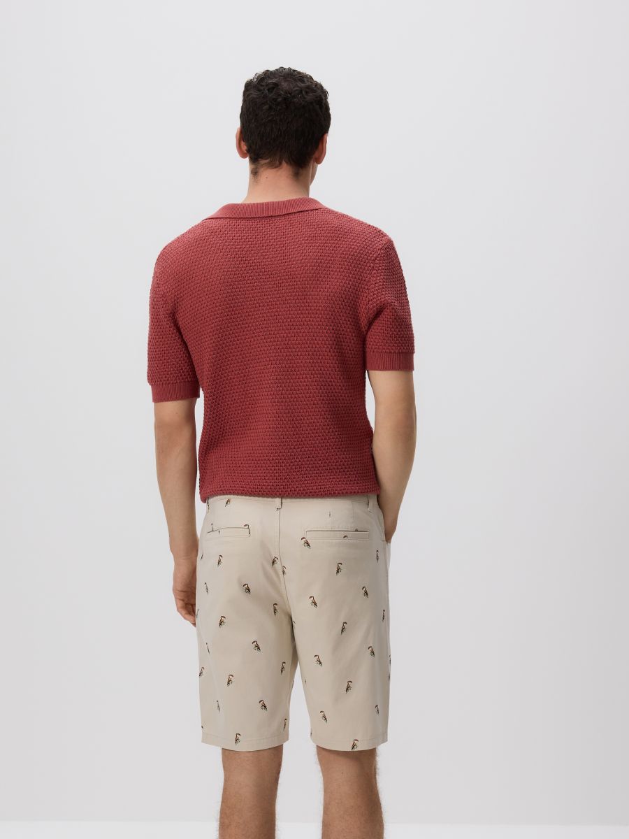 Printed carrot shorts - cream - RESERVED - 2