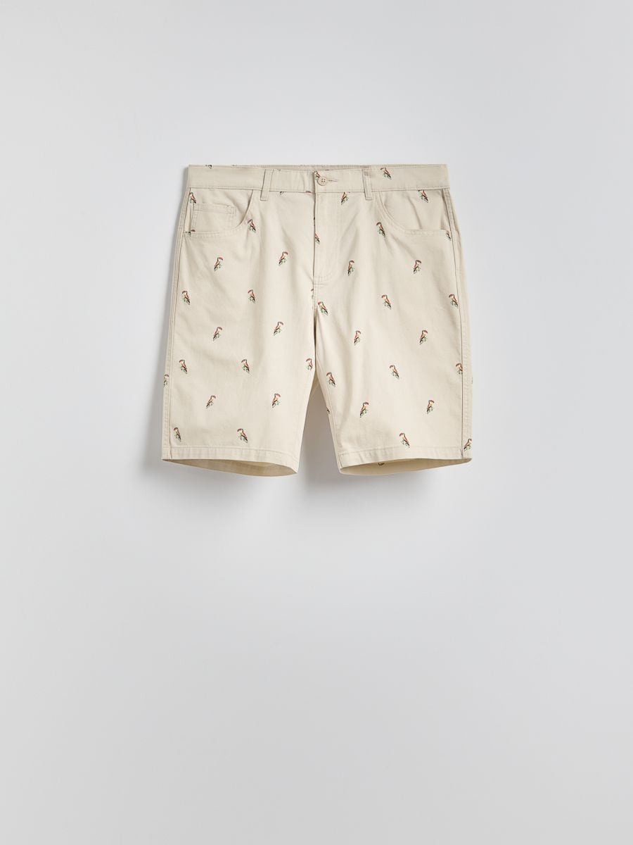 Printed carrot shorts - cream - RESERVED - 5