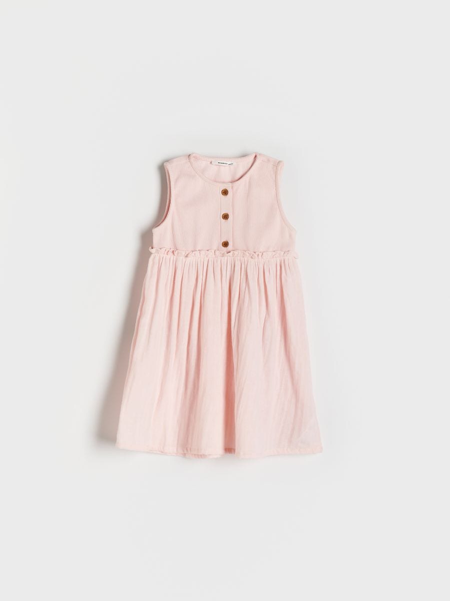 GIRLS` DRESS - rosa pastello - RESERVED