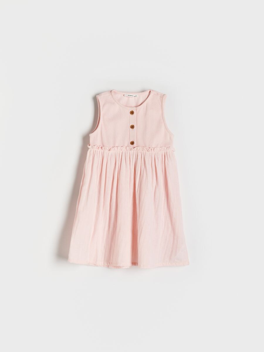 GIRLS` DRESS - rosa pastel - RESERVED