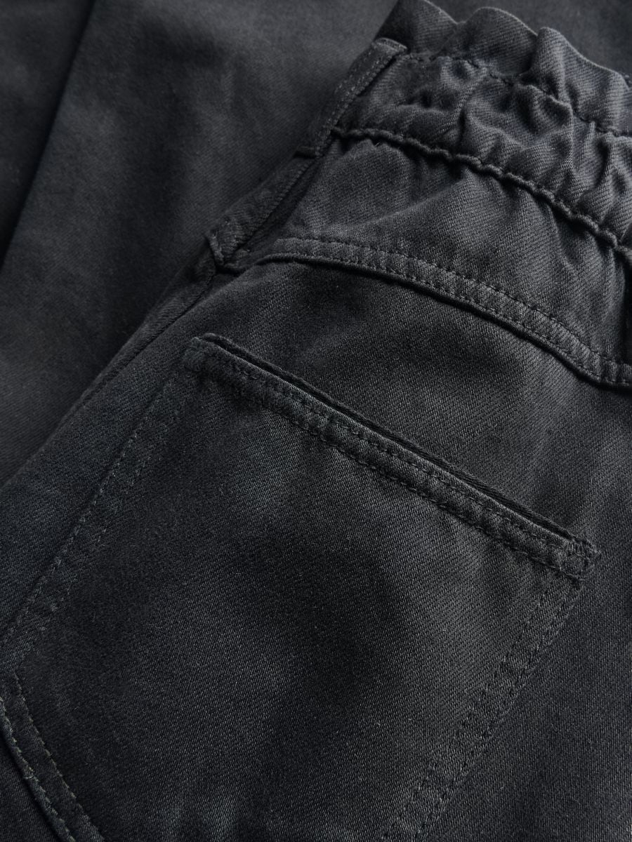 Pantalone sa pamukom - crno - RESERVED - 6