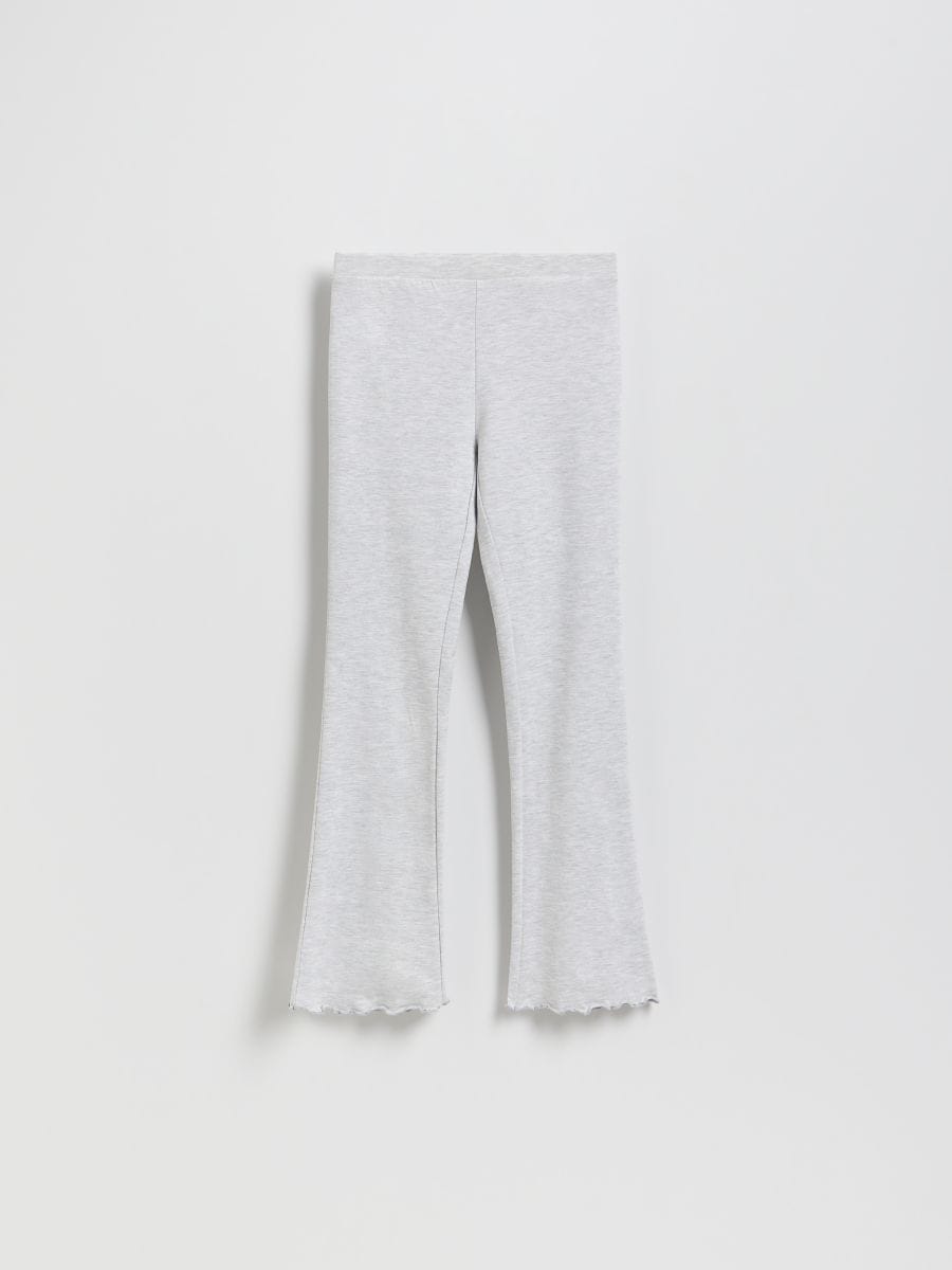 Legginsy flare - jasnoszary - RESERVED