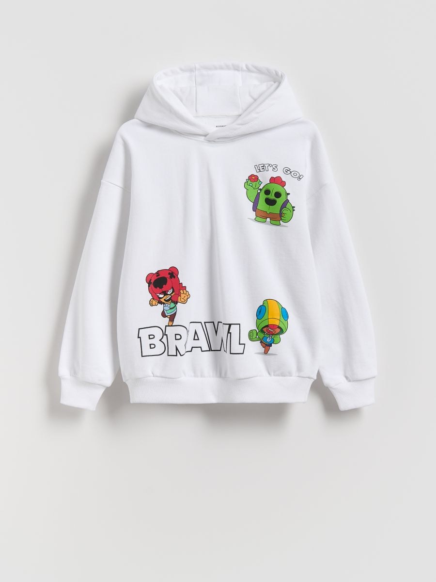 Brawl Stars sweatshirt - white - RESERVED