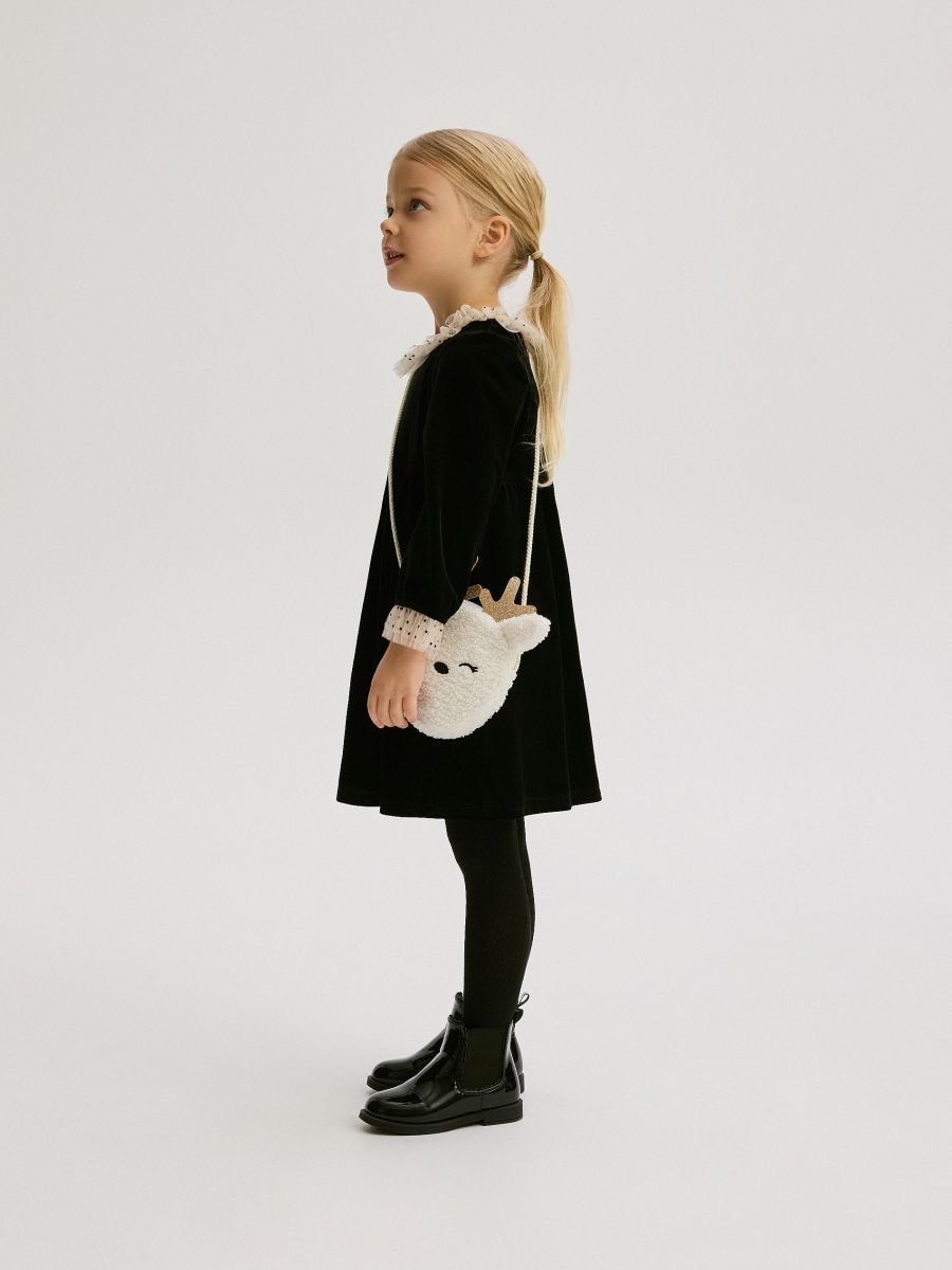 GIRLS` DRESS - crno - RESERVED