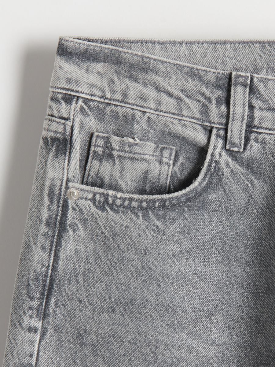 Jeans with metallic effect - light grey - RESERVED - 7