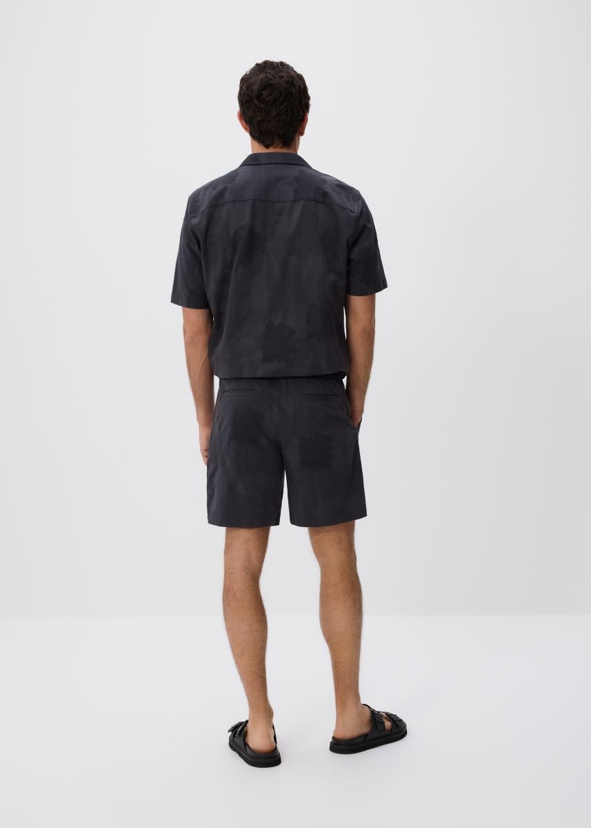 Short à motif - gris foncé - RESERVED - 3