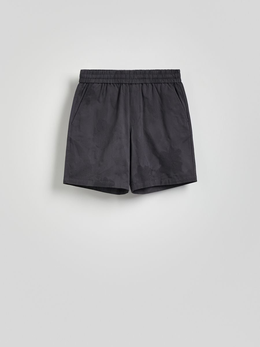 Short à motif - gris foncé - RESERVED - 5