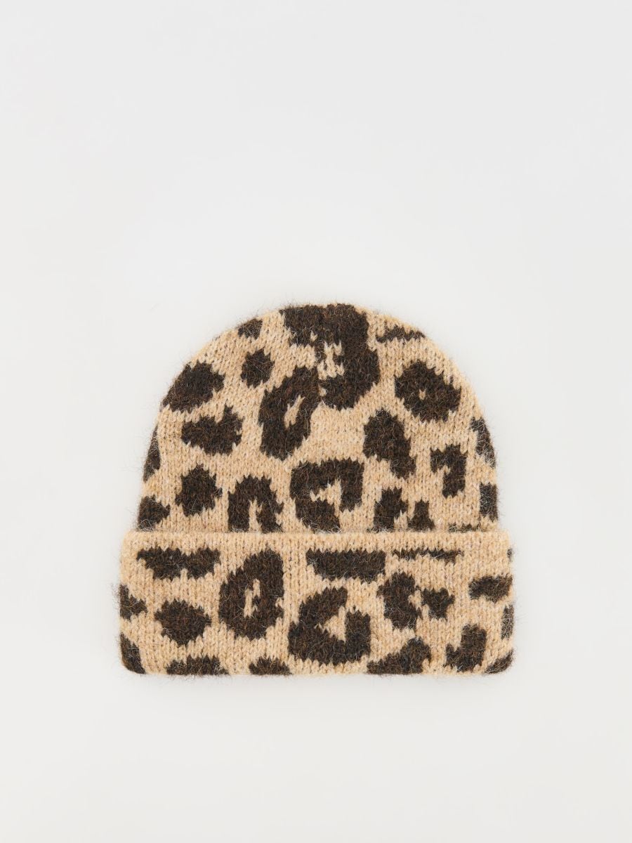 Animal print cap - golden brown - RESERVED - 2