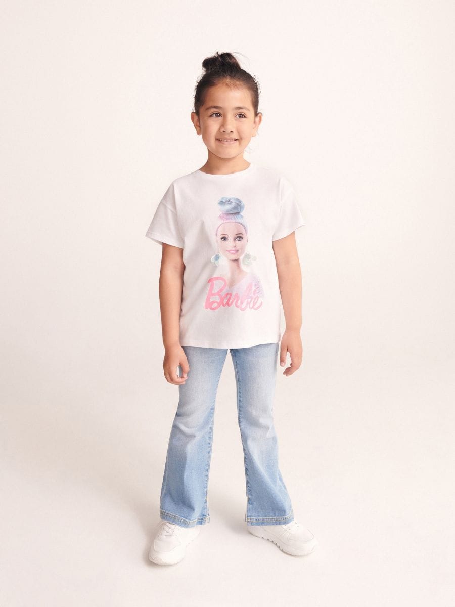 Elasticiteit lassen olifant T-shirt met appliqué Barbie, RESERVED, 9410K-00X